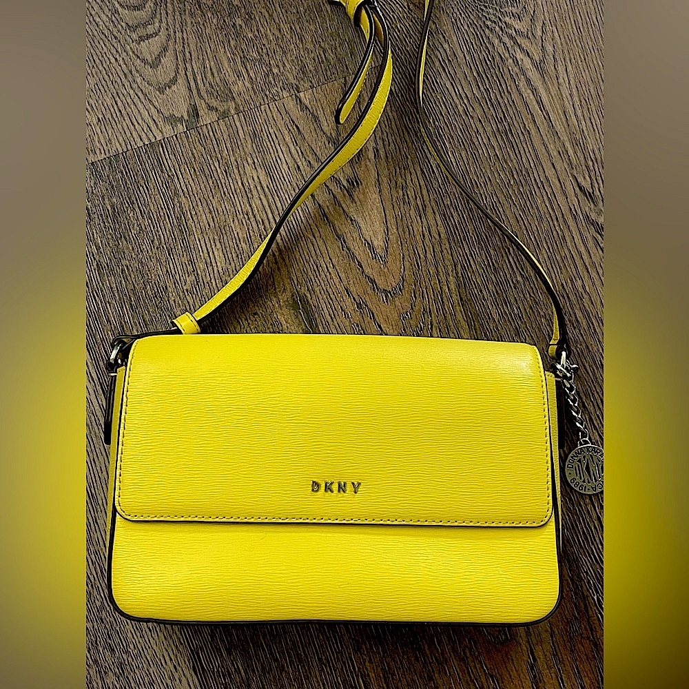 Bright yellow dkny crossbody